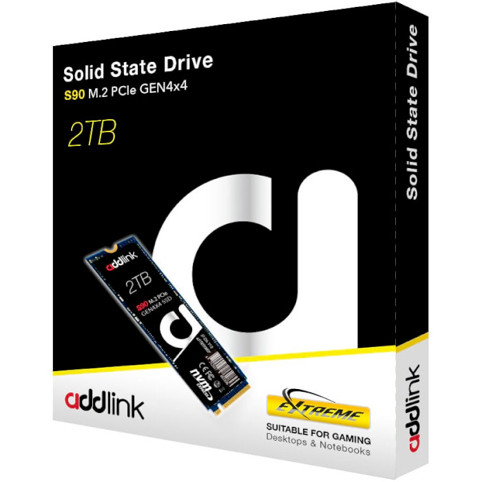 SSD диск ADDLINK S90 2TB M.2 NVMe (AD2TBS90M2P)