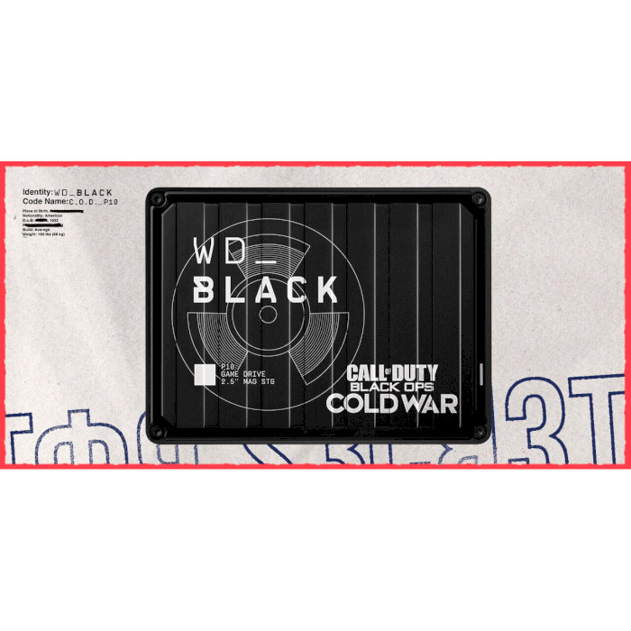 Портативный жёсткий диск WD Black P10 Game Drive 2TB USB3.2 (WDBAZC0020BBK-WESN)