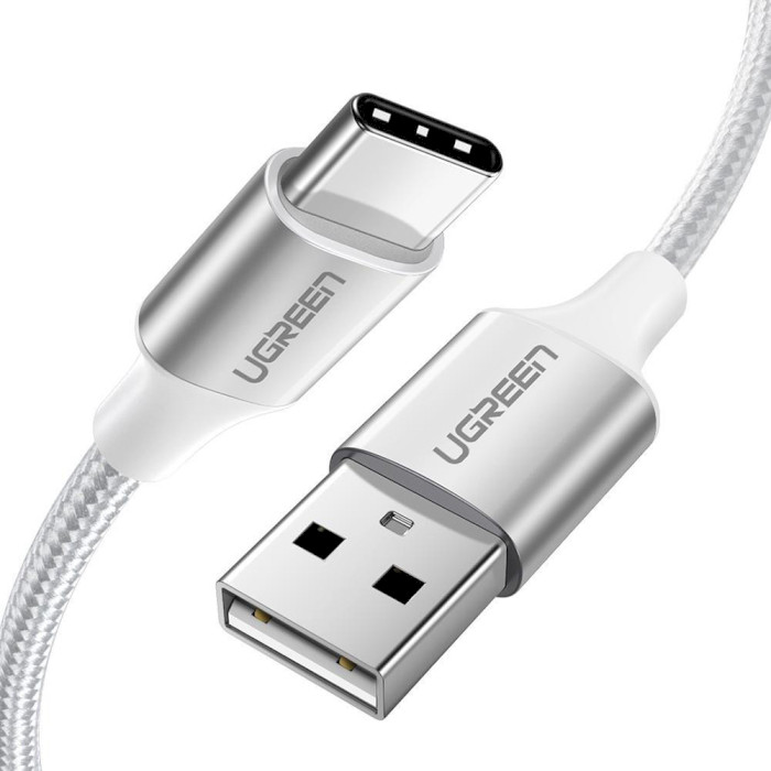 Кабель UGREEN US288 USB-A to Type-C QC3.0 18W 1м White (60131)