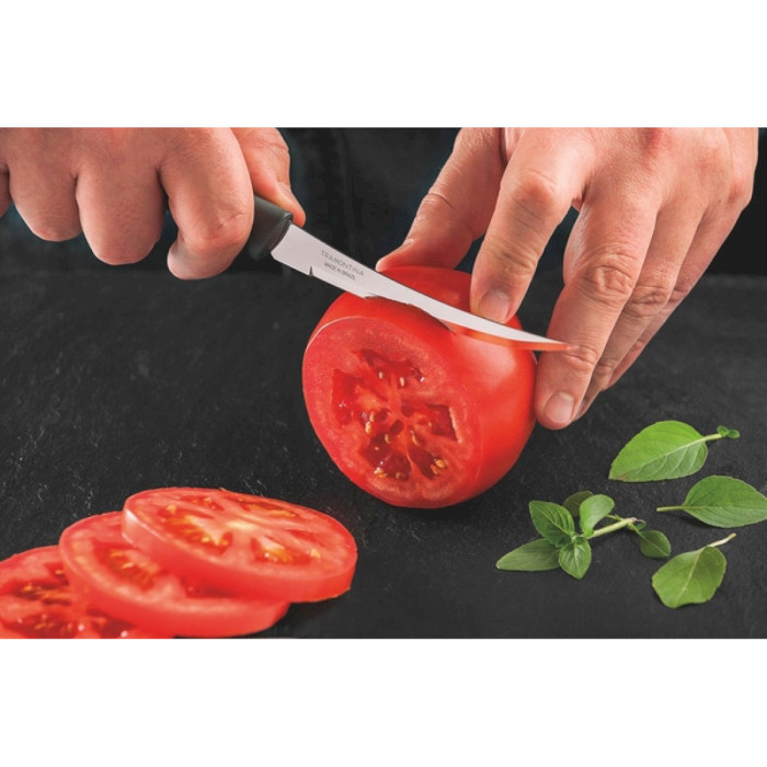Ніж кухонний для томатів TRAMONTINA Plenus Black 127мм (23428/105)