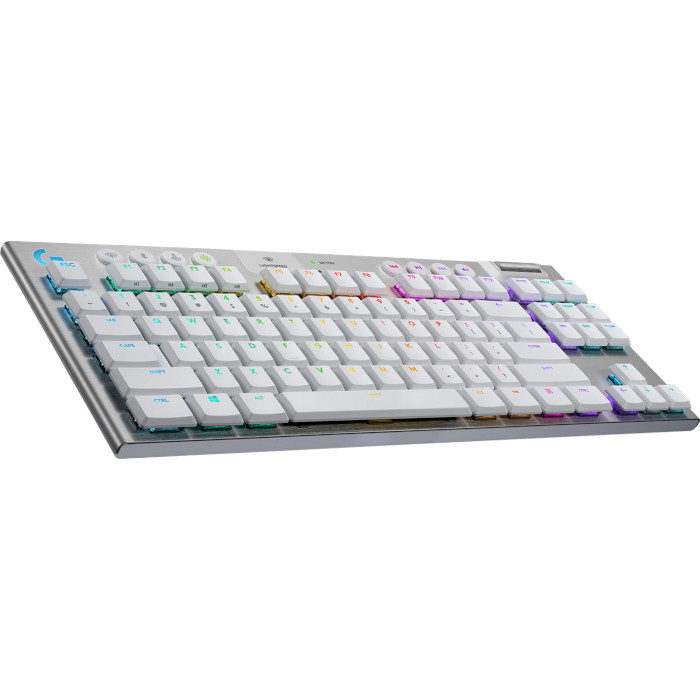 Клавиатура беспроводная LOGITECH G915 TKL Lightspeed Wireless RGB Keyboard Tactile White (920-009664)