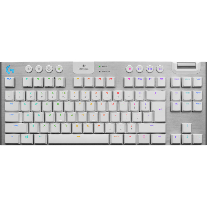 Клавиатура беспроводная LOGITECH G915 TKL Lightspeed Wireless RGB Keyboard Tactile White (920-009664)