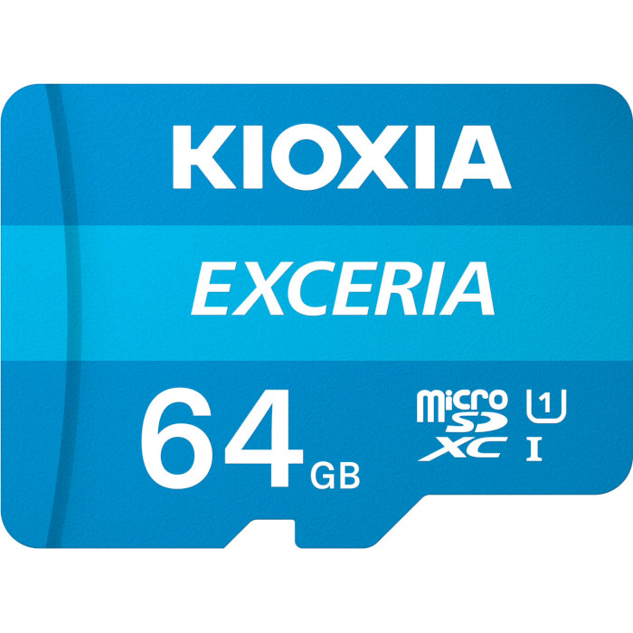 Карта пам'яті KIOXIA (Toshiba) microSDXC Exceria 64GB UHS-I Class 10 + SD-adapter (LMEX1L064GG2)