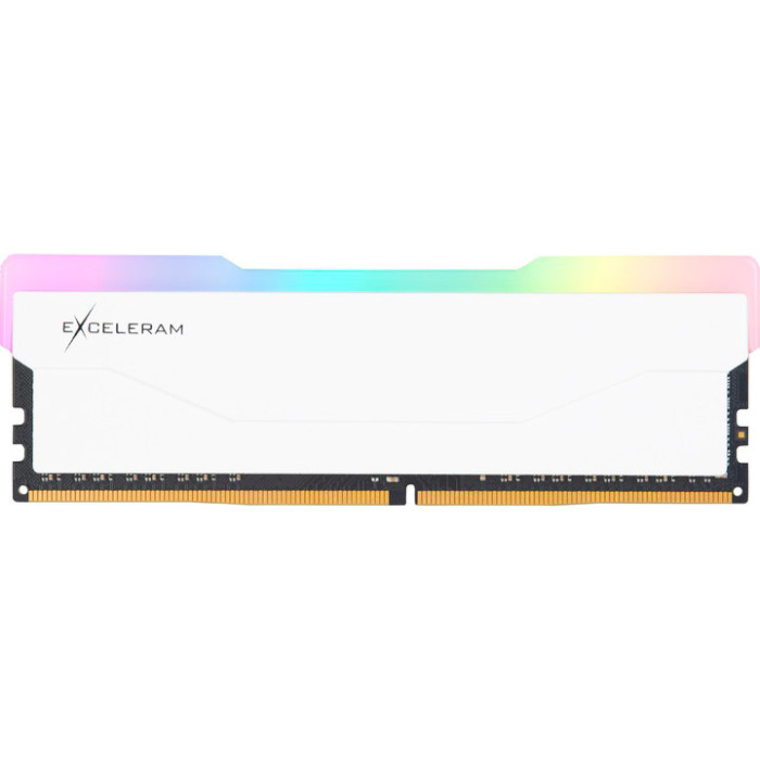 Модуль памяти EXCELERAM RGB X2 White DDR4 3600MHz 16GB Kit 2x8GB (ERX2W416369AD)