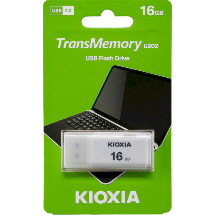 Флешка KIOXIA (Toshiba) TransMemory U202 16GB White (LU202W016GG4)
