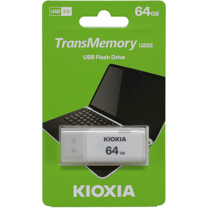 Флешка KIOXIA (Toshiba) TransMemory U202 64GB White (LU202W064GG4)