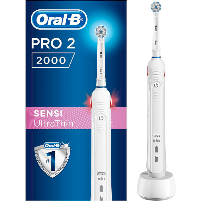 Электрическая зубная щётка BRAUN ORAL-B Pro 2 2000 Sensi UltraThin D501.513.2 (81752073)