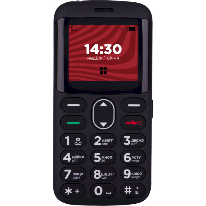 Мобільний телефон ERGO R201 Respect Black