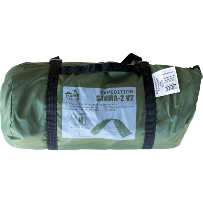 Палатка 2-местная TRAMP Sarma 2 v2 Green (TRT-030-GREEN)