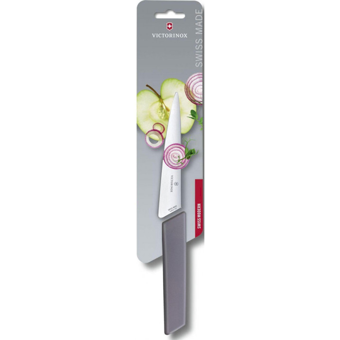 Нож кухонный VICTORINOX SwissModern Gray 150мм (6.9016.1521B)