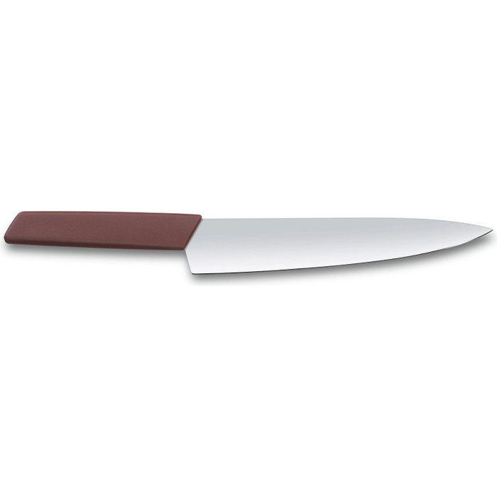 Шеф-ніж для м'яса VICTORINOX Swiss Modern Carving Burgundy 220мм (6.9016.221B)