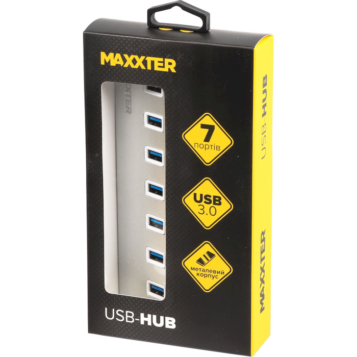 USB хаб MAXXTER HU3A-7P-01