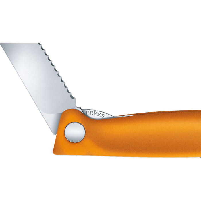 Ніж кухонний для чистки овочів VICTORINOX Swiss Classic Foldable Paring Knife Orange 110мм (6.7836.F9B)