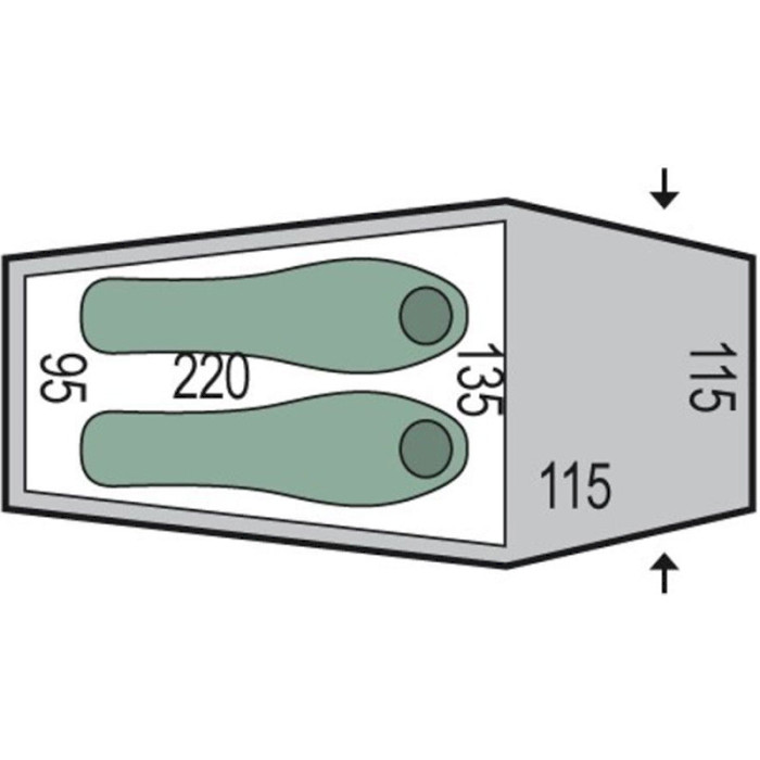 Намет 2-місний PINGUIN Summit 2 Dural Green (116243)