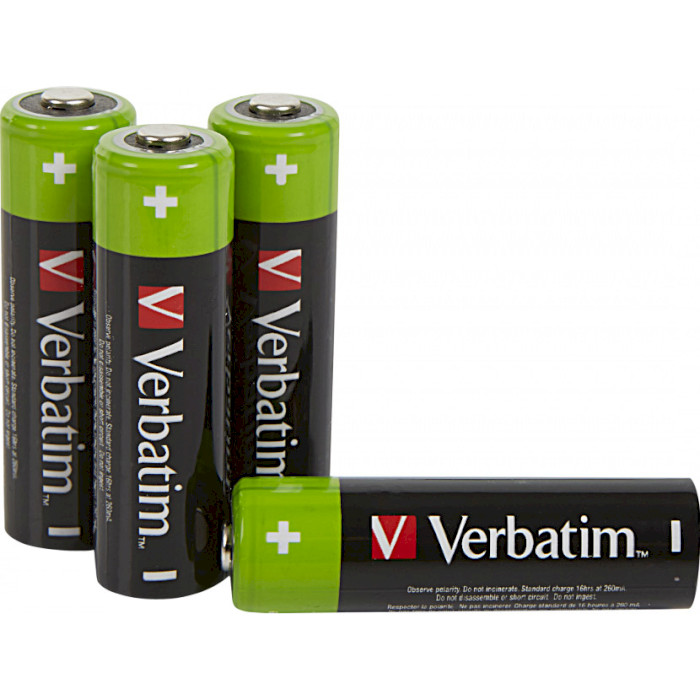 Акумулятор VERBATIM Premium Rechargeable AA 2500mAh 4шт/уп (49517)