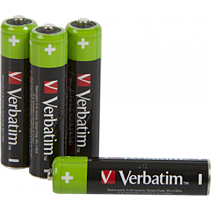 Акумулятор VERBATIM Premium Rechargeable AAA 950mAh 4шт/уп (49514)