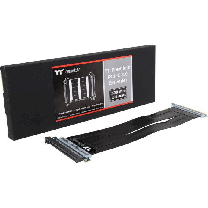 Райзер для вертикального встановлення відеокарти THERMALTAKE TT Premium PCI-E 3.0 Extender 300mm (AC-045-CN1OTN-C1)