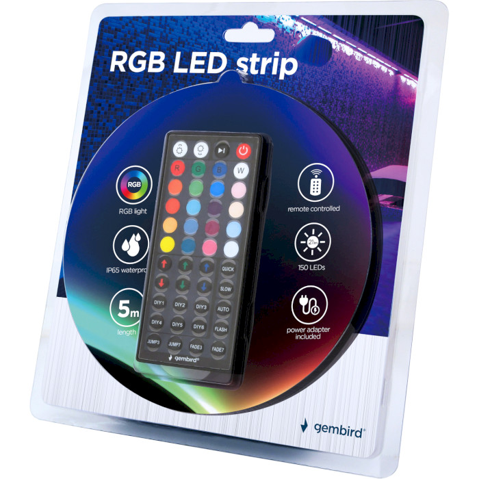 Світлодіодна стрічка GEMBIRD LED-S-RGB500-01 RGB 5м