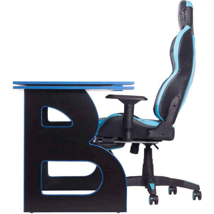 Комплект геймерських меблів BARSKY HomeWork Game Blue/Black (HG-04/BG-01)