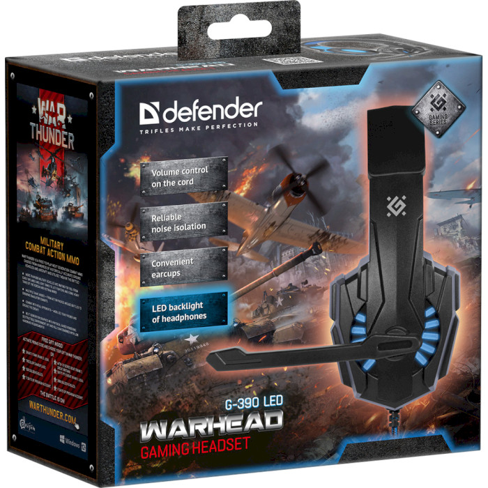 Наушники геймерские DEFENDER Warhead G-390 (64039)