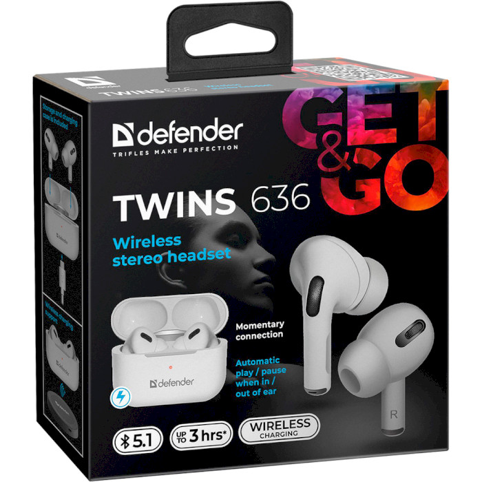 Навушники DEFENDER Twins 636 (63636)