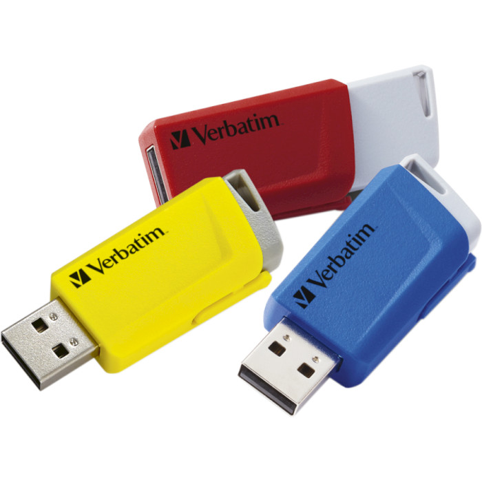 Набір з 3 флешок VERBATIM Store 'n' Click USB3.2 16GB (49306)