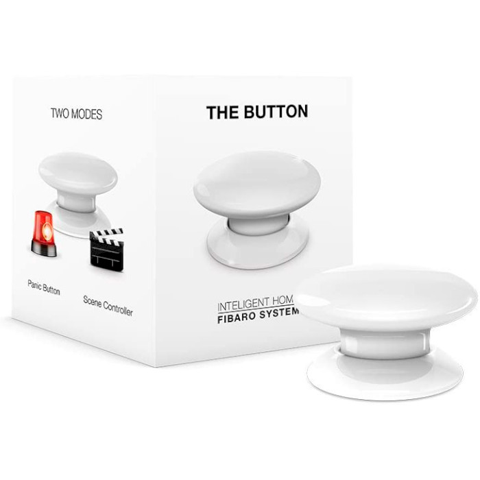 Бездротовий вимикач FIBARO The Button Z-Wave White (FGPB-101-1)