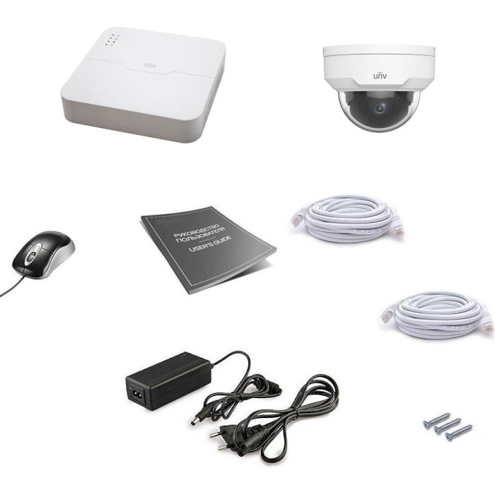 Комплект видеонаблюдения UNIVIEW NVR301-04LB-P4 + IPC322LR3-VSPF28-D