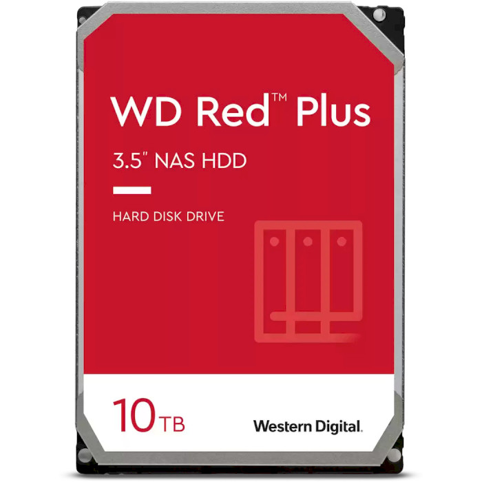 Жорсткий диск 3.5" WD Red Plus 10TB SATA/256MB (WD101EFBX)