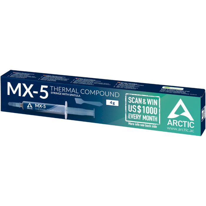 Термопаста ARCTIC MX-5 4g зі шпателем (ACTCP00046A)