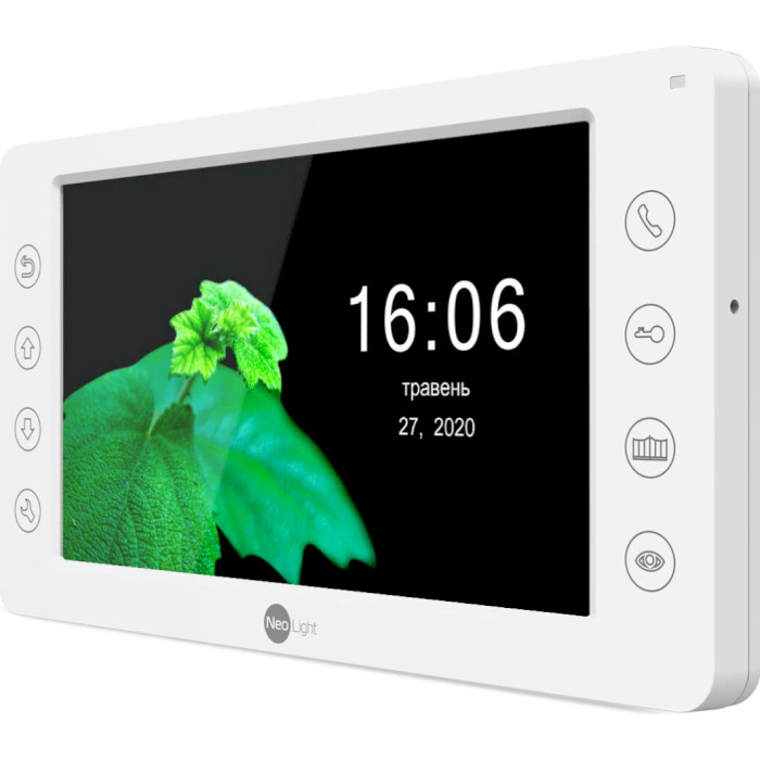 Комплект відеодомофона NEOLIGHT Kappa HD White + Solo FHD Silver