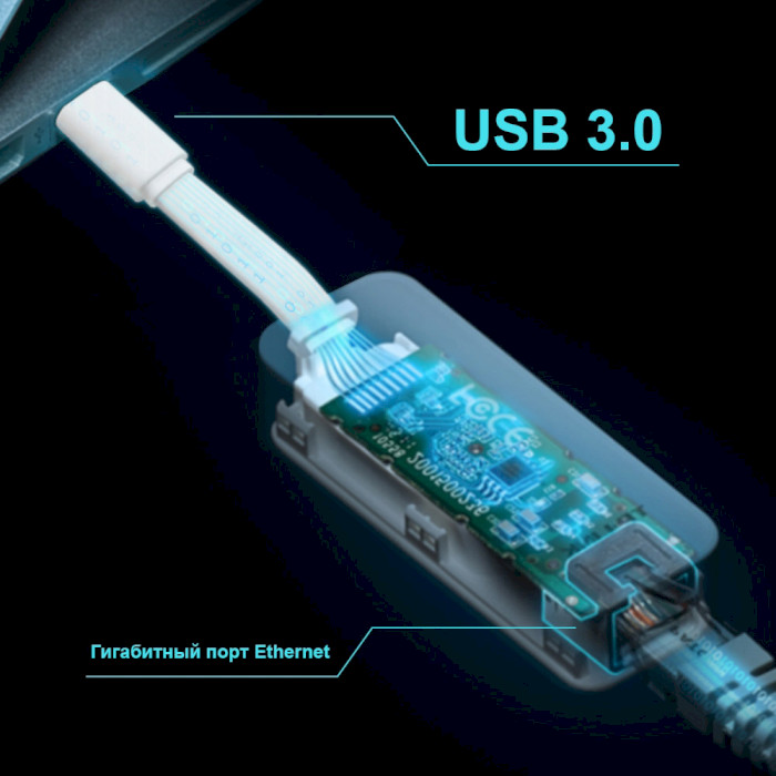 Мережевий адаптер TP-LINK USB Type-C to RJ45 Gigabit Ethernet (UE300C)