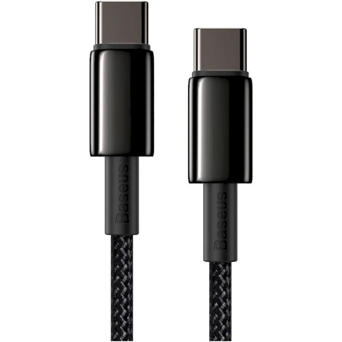 Кабель BASEUS Tungsten Gold Series Fast Charging Data Cable Type-C 100W 1м Black (CATWJ-01)