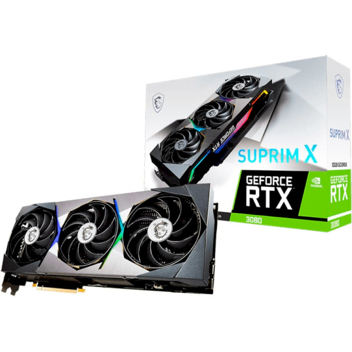 Відеокарта MSI GeForce RTX 3080 Suprim X 10G