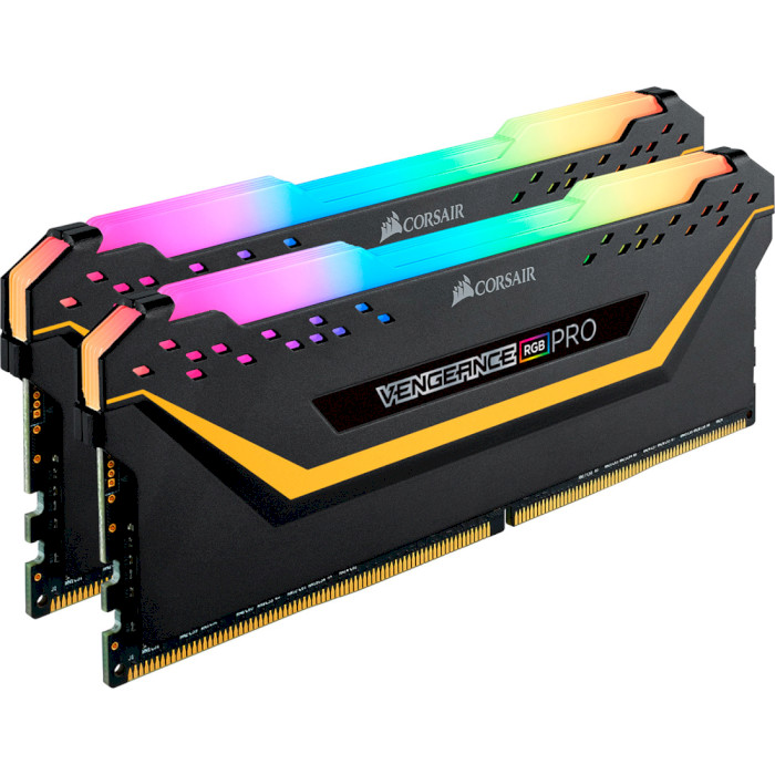 Модуль памяти CORSAIR Vengeance RGB Pro TUF Gaming Edition Black DDR4 3200MHz 32GB Kit 2x16GB (CMW32GX4M2E3200C16-TUF)