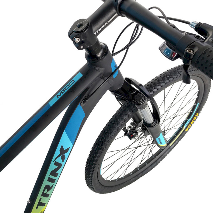 Велосипед горный TRINX Majestic M100 17"x26" Matte Blue/Red/Blue (2017)
