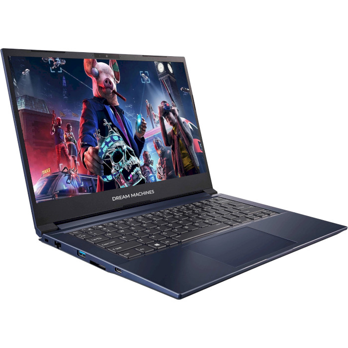 Ноутбук DREAM MACHINES G1650-14 Navy Blue (G1650-14UA30)