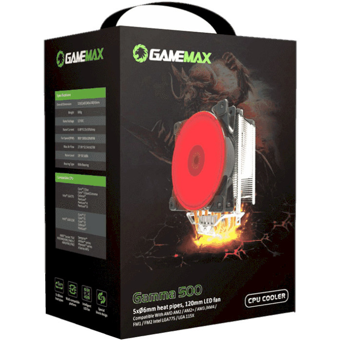 Кулер для процессора GAMEMAX Gamma 500 Blue