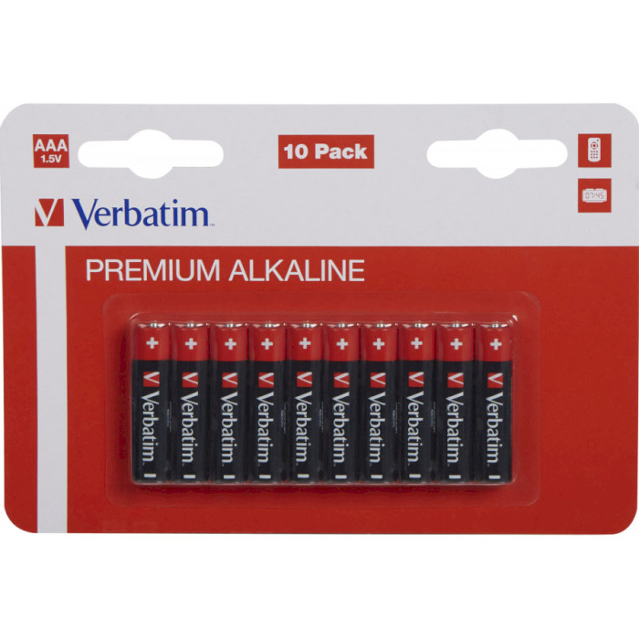 Батарейка VERBATIM Premium Alkaline AAA 10шт/уп (49874)