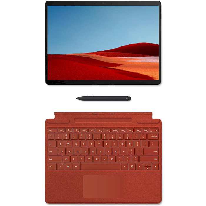 Клавіатура для планшета MICROSOFT Surface Pro X Signature Keyboard Poppy Red + Slim Pen Bundle (25O-00027)