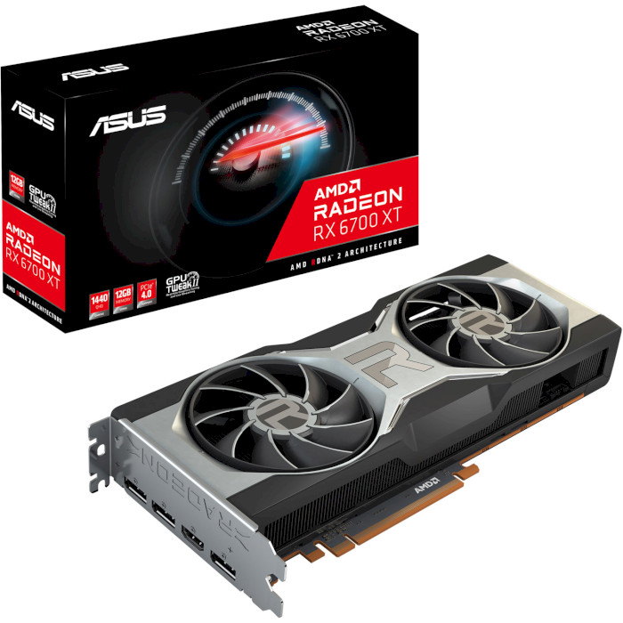 Видеокарта ASUS Radeon RX 6700 XT 12GB GDDR6 (RX6700XT-12G)