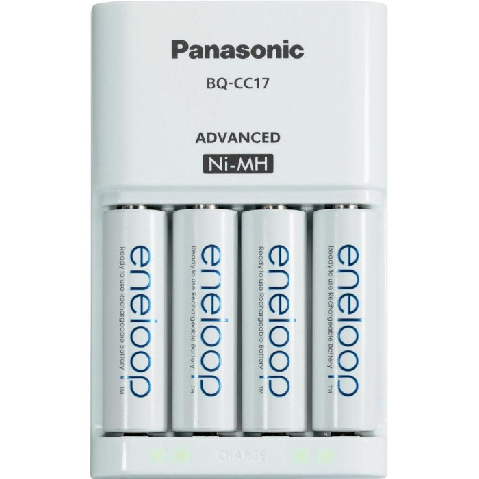 Зарядное устройство PANASONIC Eneloop Advanced BQ-CC17 + Eneloop 4xAA 1900 mAh (K-KJ17MCC40E)