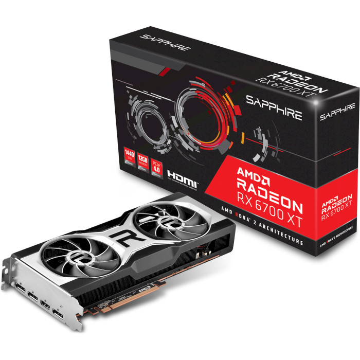Відеокарта SAPPHIRE Radeon RX 6700 XT 12GB (21306-01-20G)