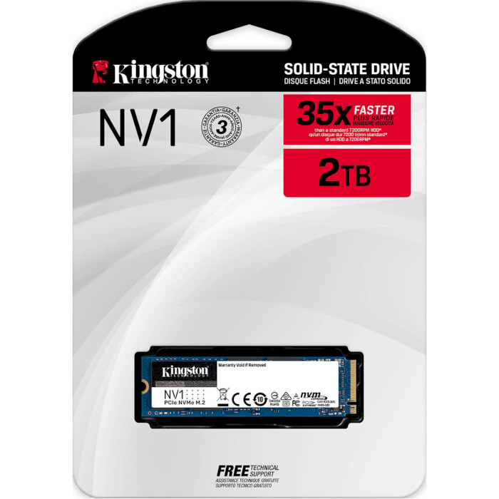 SSD диск KINGSTON NV1 2TB M.2 NVMe (SNVS/2000G)