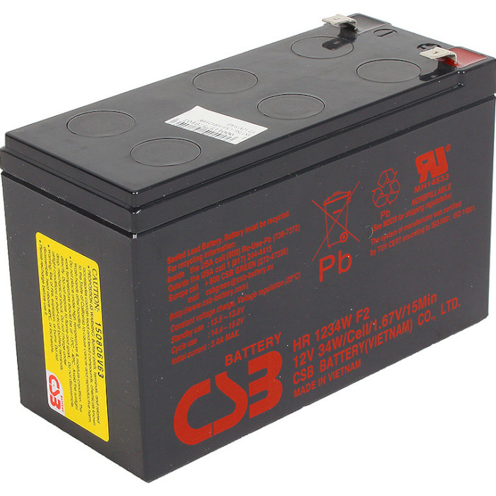 Акумуляторна батарея CSB HR1234WF2 (12В, 9Агод)