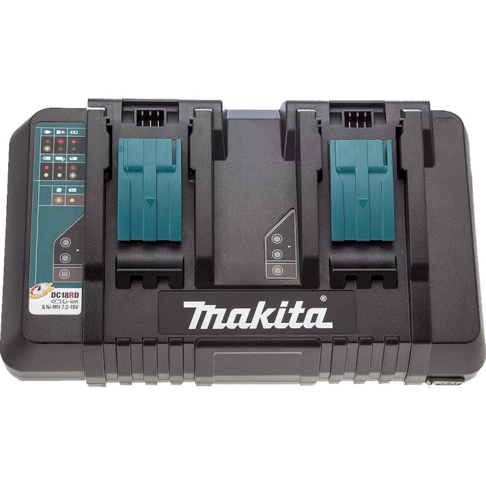 Зарядний пристрій 2-слотовий MAKITA LXT 7.2/18V 9A DC18RD (630868-6)