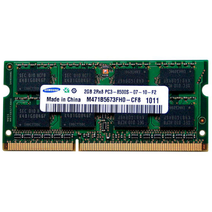 Модуль памяти SAMSUNG SO-DIMM DDR3 1066MHz 2GB (M471B5673FH0-CF8)