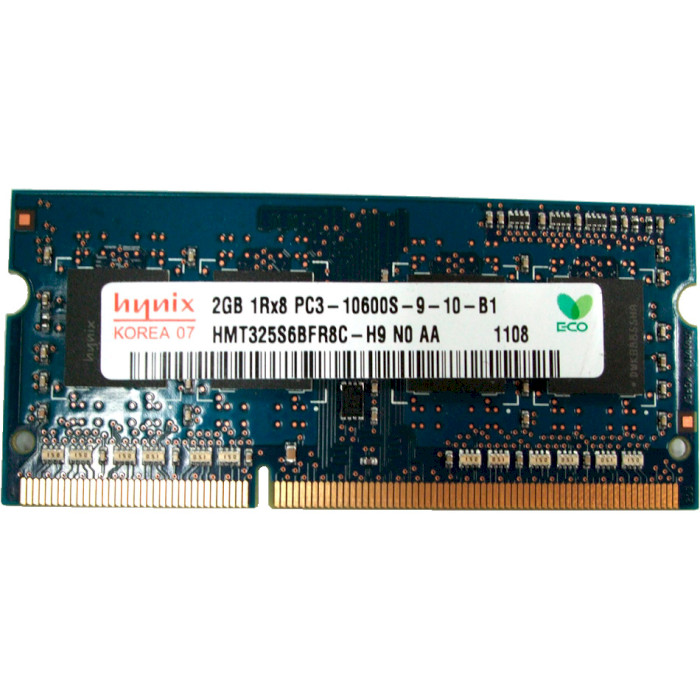Модуль памяти HYNIX SO-DIMM DDR3 1333MHz 2GB (HMT325S6BFR8C-H9)