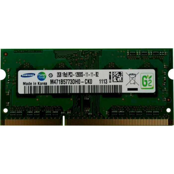 Модуль пам'яті SAMSUNG SO-DIMM DDR3 1600MHz 2GB (M471B5773DH0-CK0)