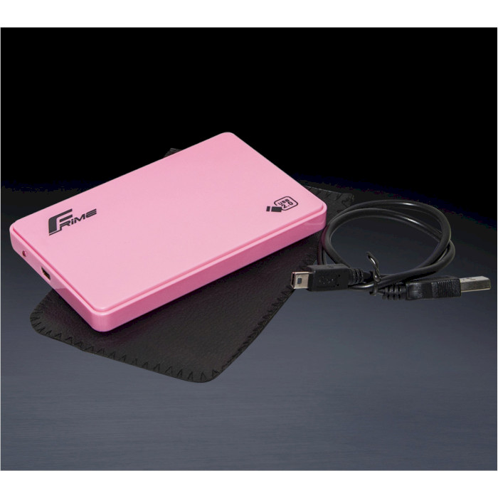 Карман внешний FRIME FHE12.25U20 2.5" SATA to USB 2.0 Pink